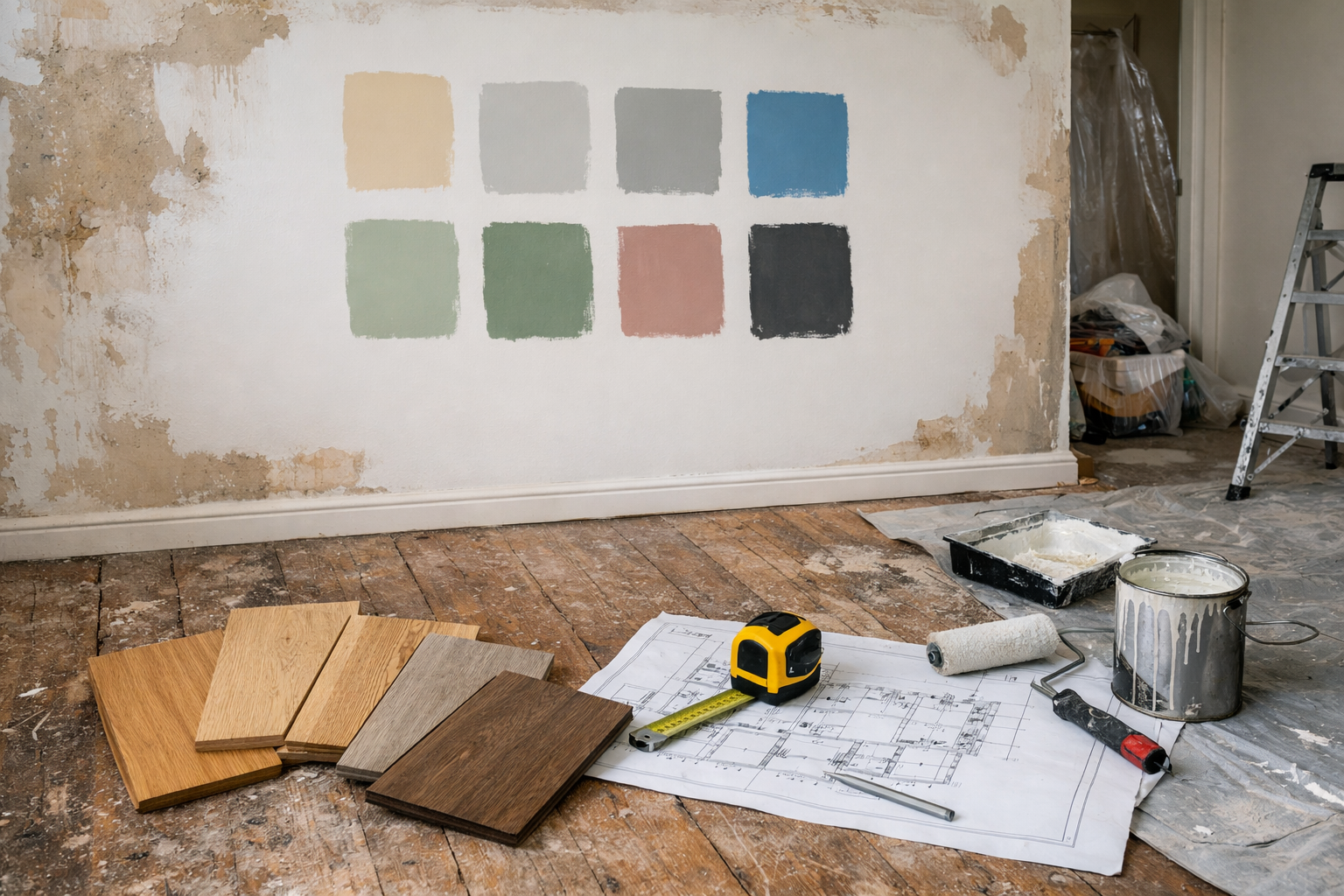 Home renovation project in progress